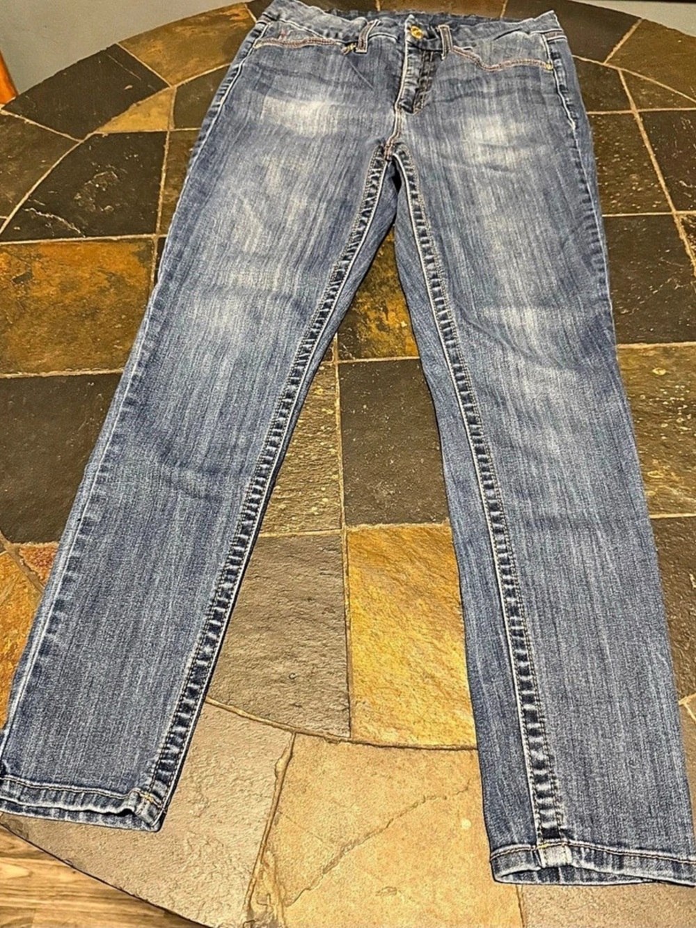 Seven7 Jeans Straight Leg Blue Jeans Waist 10